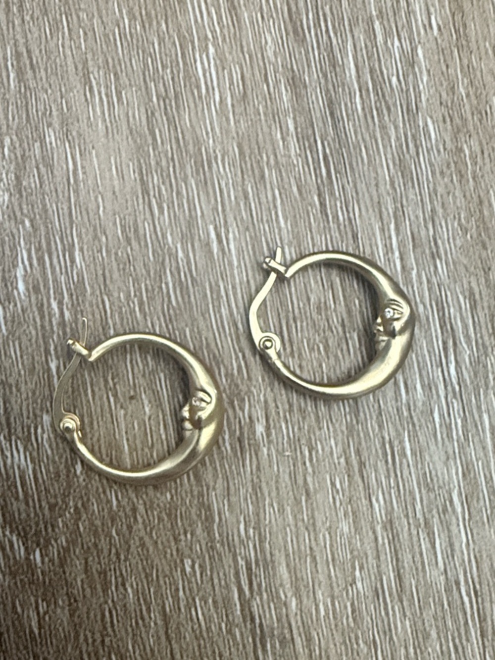 Gold Moon Huggie Hoop Earrings - Women Jewelry